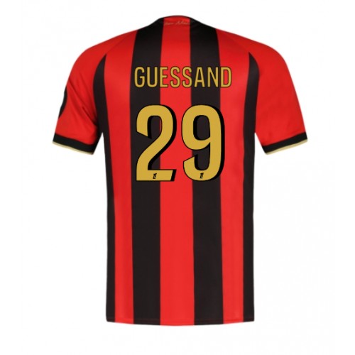 Fotbalové Dres OGC Nice Evann Guessand #29 Domácí 2024-25 Krátký Rukáv